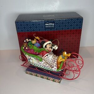 Jim Shore Disney Mickey Mouse Laughing all the way statue